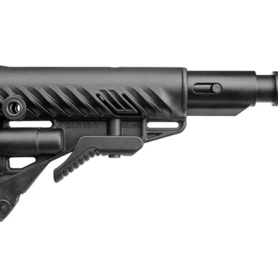 Телескопический складной приклад с амортизатором Fab Defense для САЙГА(AK-74M,АК-100-ые серии)1