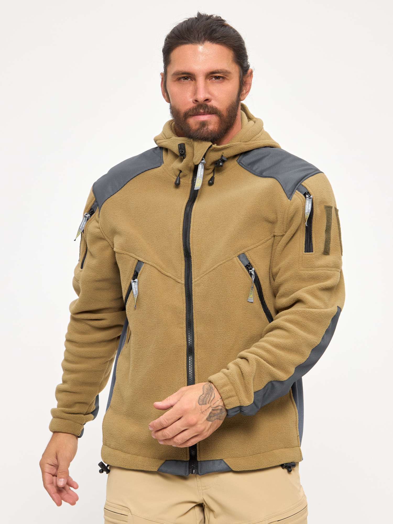 Флис BLLT Хантер c капюшоном (2ХL, хаки)