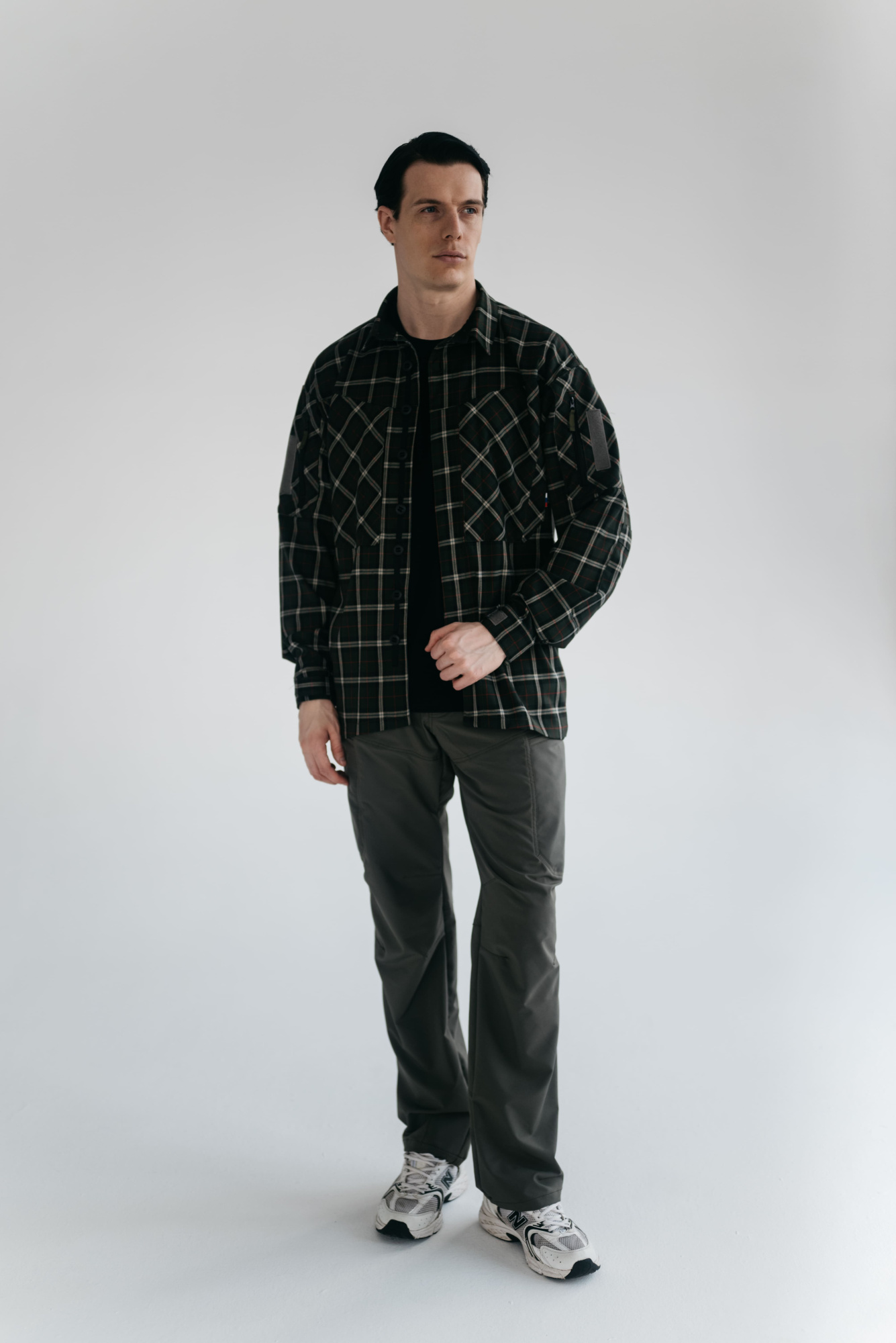 Рубашка BLLT Хайлендер (S, зелено-красная клетка)