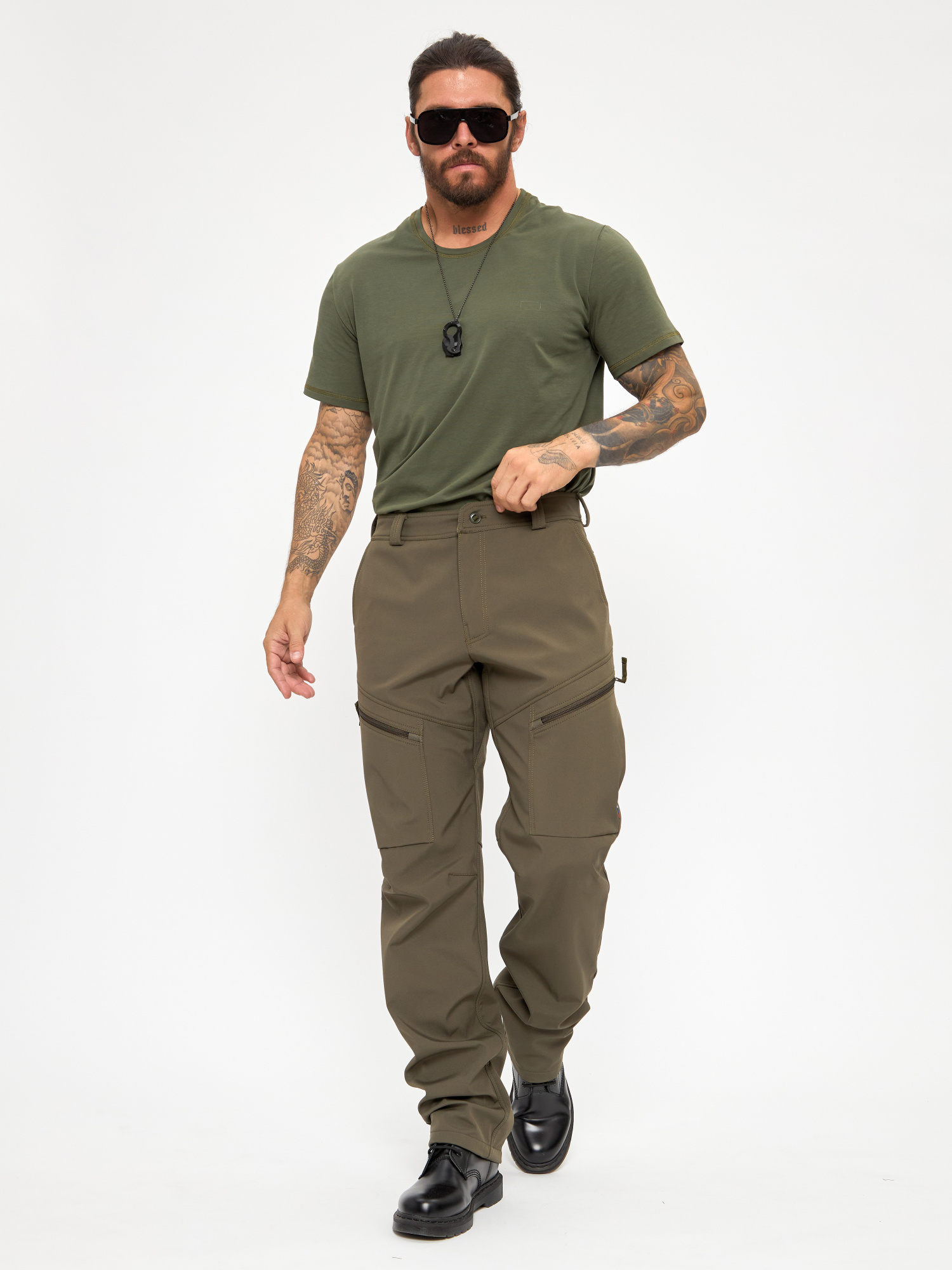 Брюки BLLT Пешавары (32/32, зеленый)