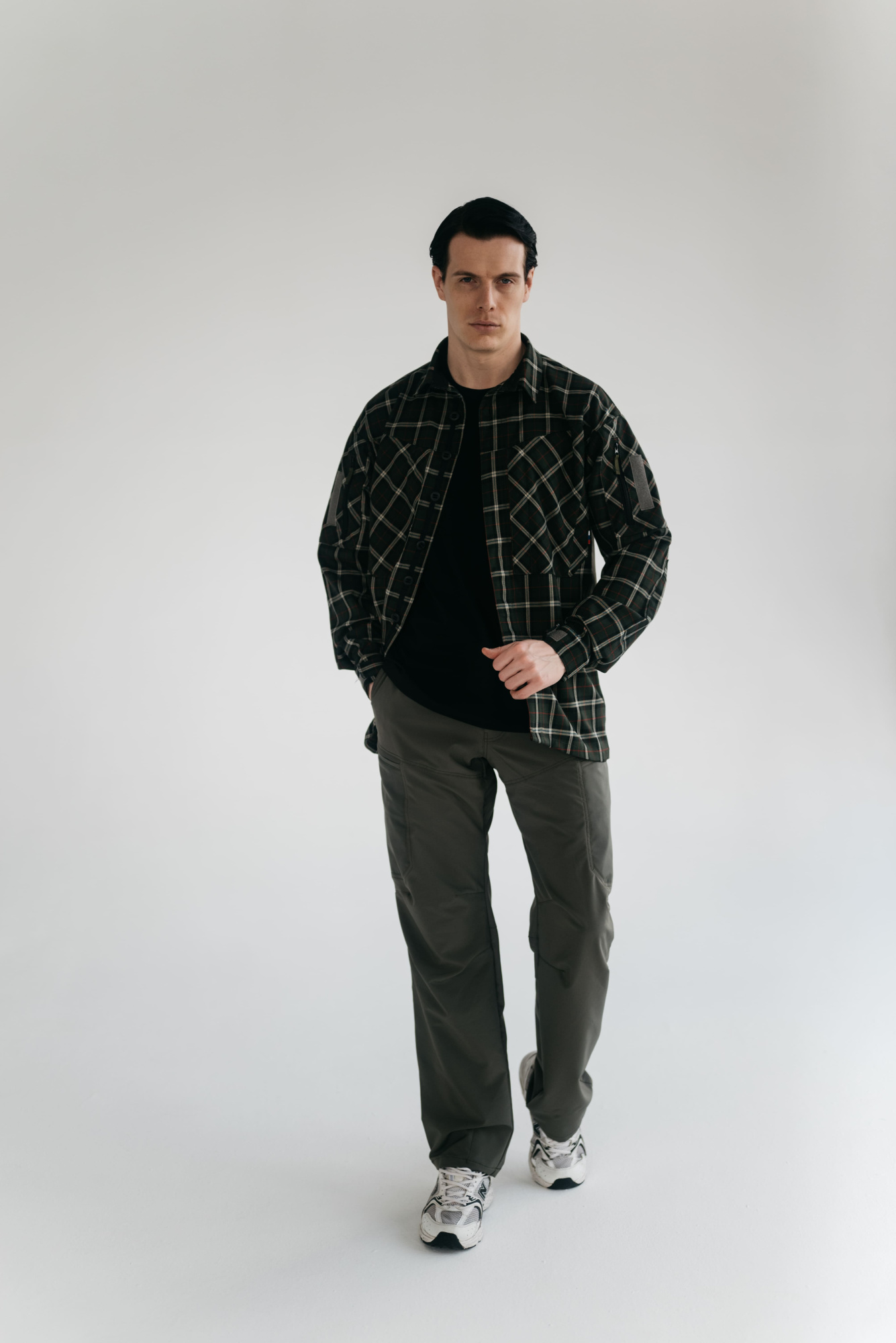 Рубашка BLLT Хайлендер (S, зелено-красная клетка)