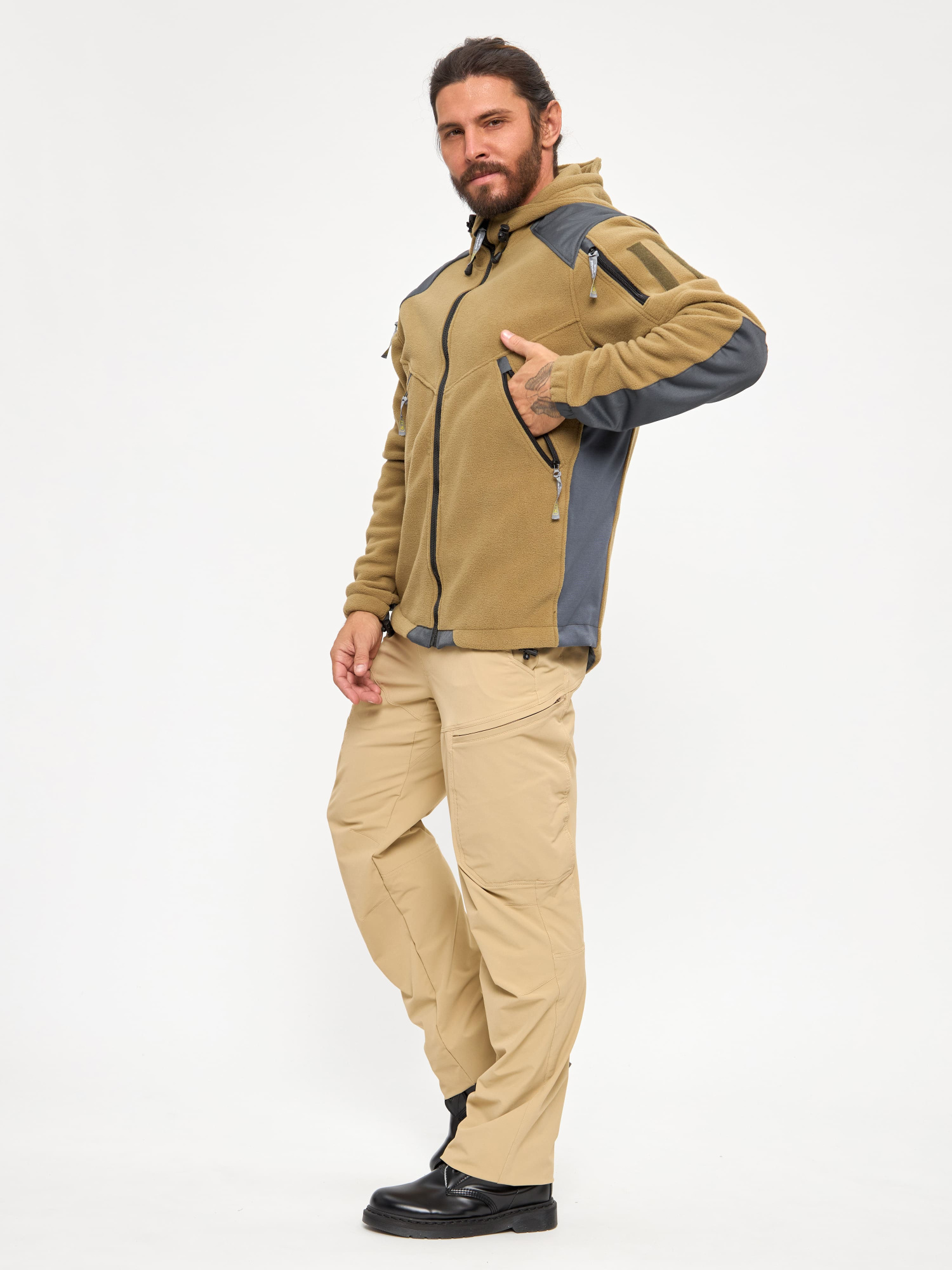 Флис BLLT Хантер c капюшоном (2ХL, хаки)