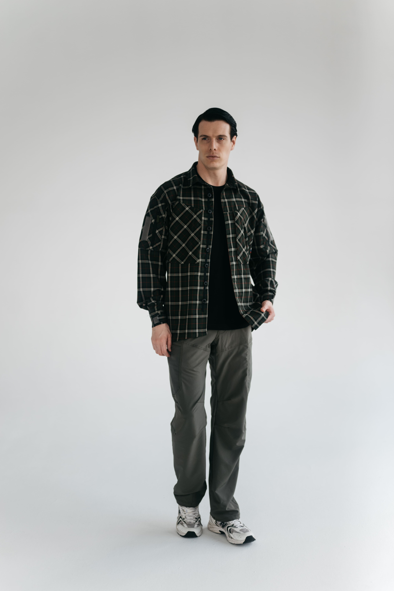 Рубашка BLLT Хайлендер (S, зелено-красная клетка)