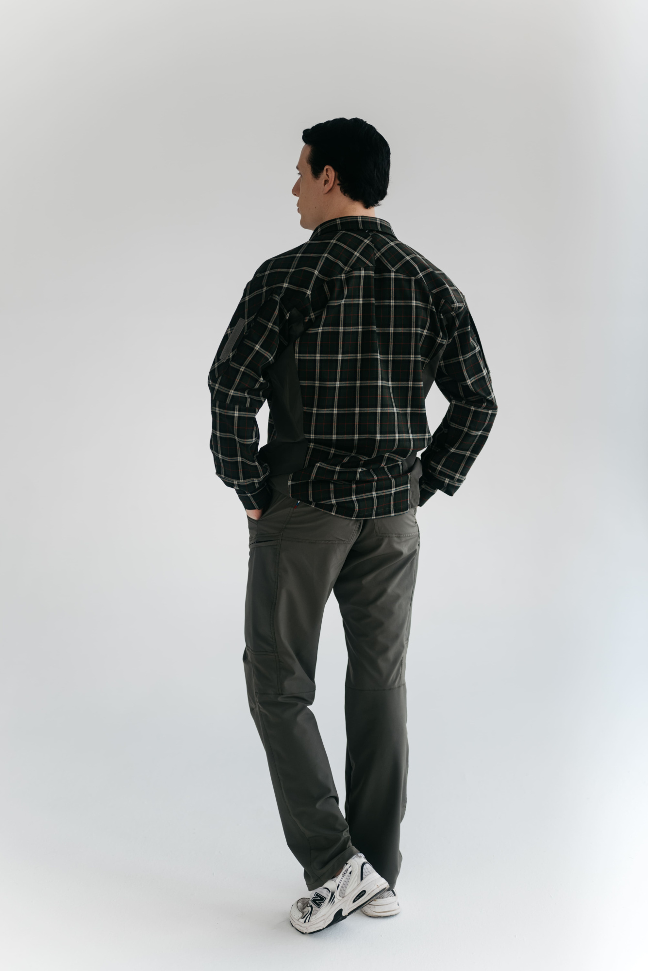 Рубашка BLLT Хайлендер (S, зелено-красная клетка)