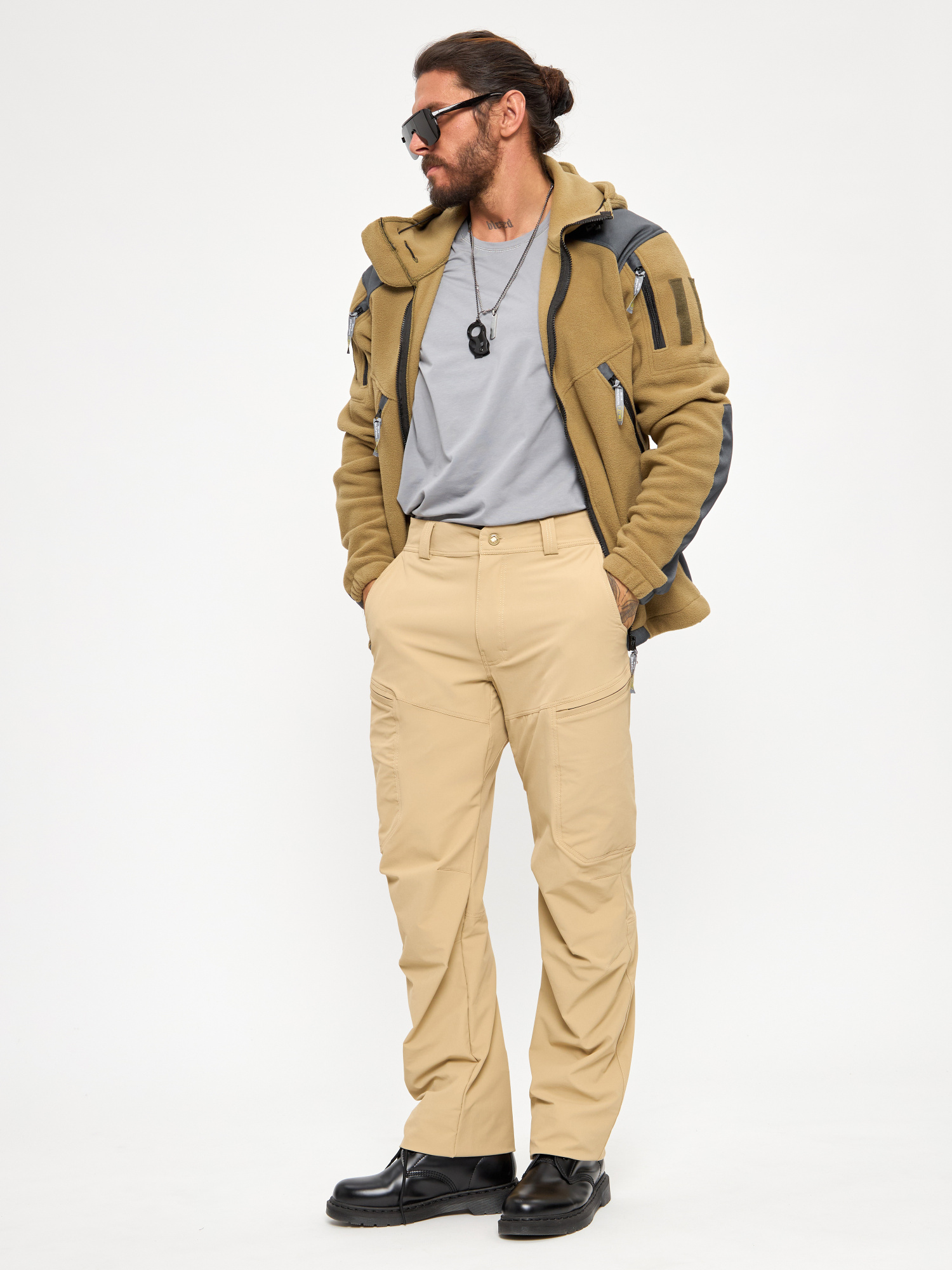 Флис BLLT Хантер c капюшоном (2XL, хаки)