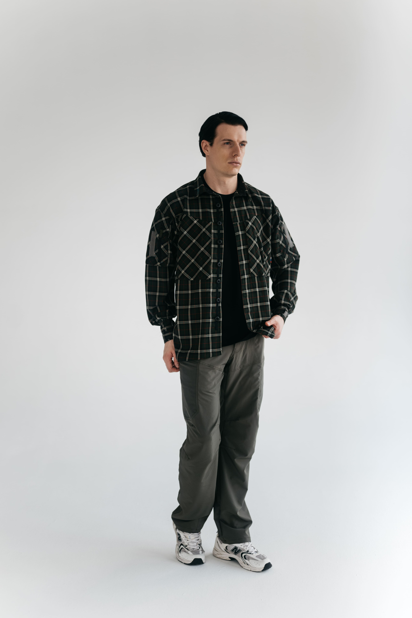 Рубашка BLLT Хайлендер (S, зелено-красная клетка)