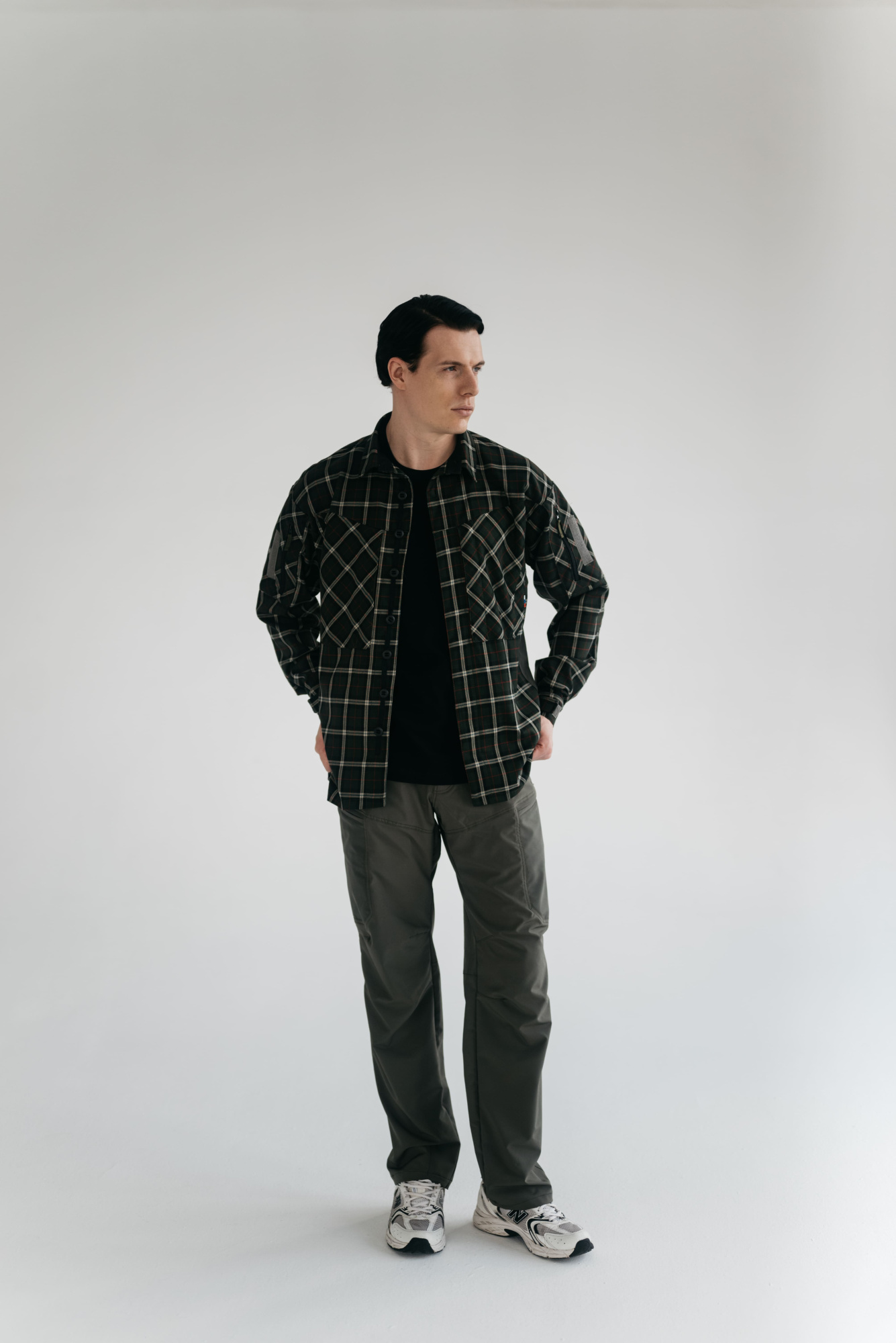 Рубашка BLLT Хайлендер (S, зелено-красная клетка)