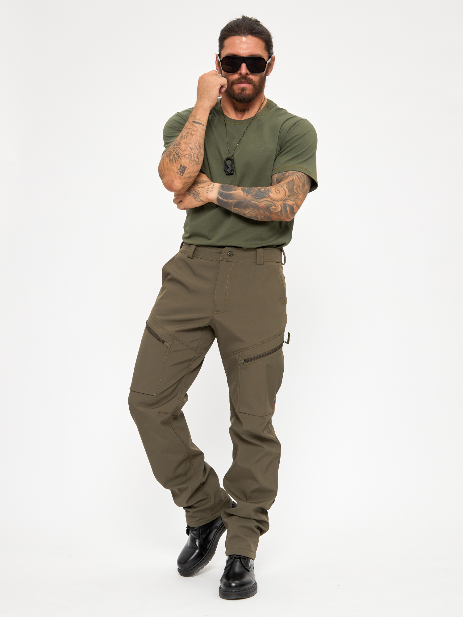 Брюки BLLT Пешавары (32/32, зеленый)