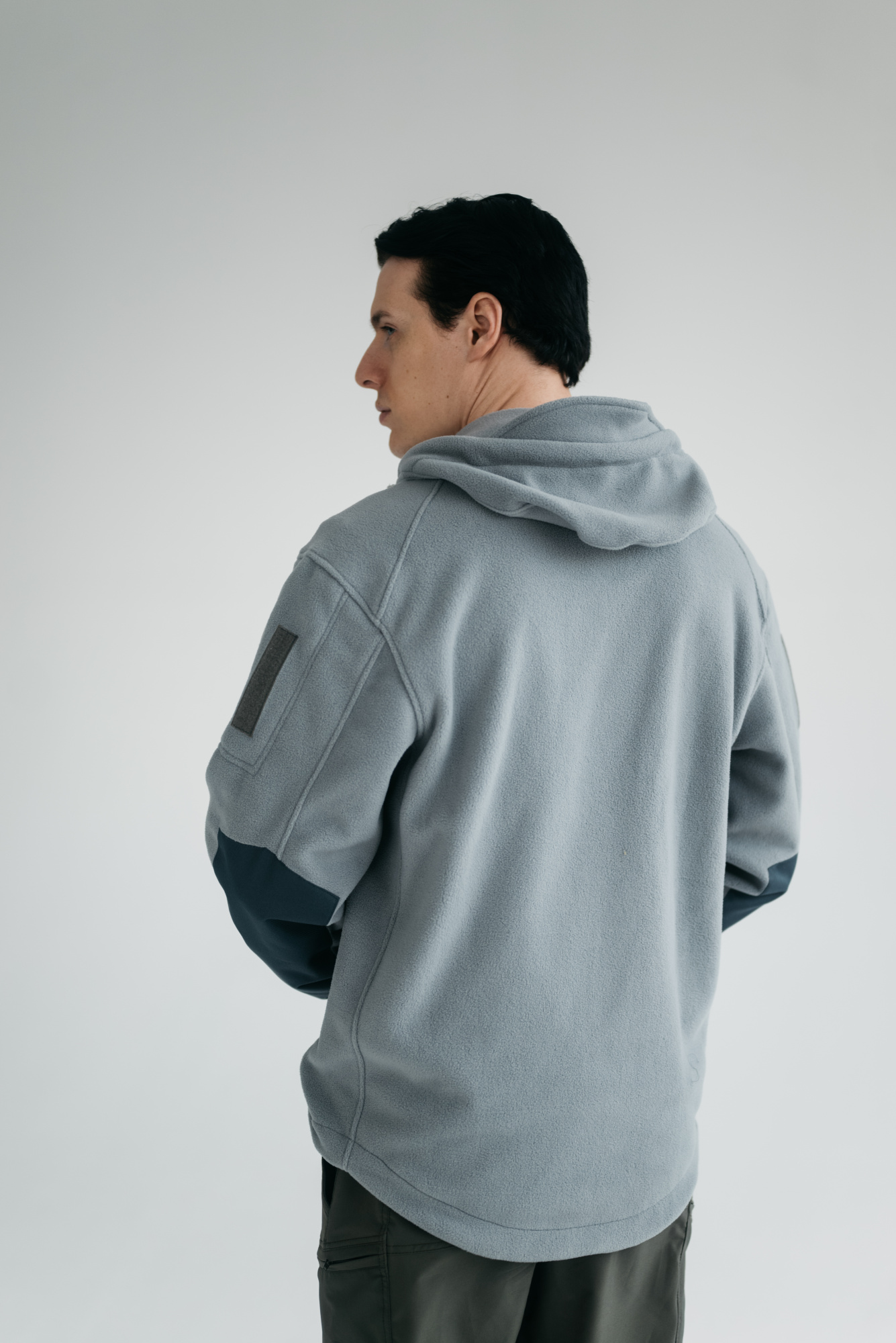 Флис BLLT Хантер c капюшоном (М, серый)