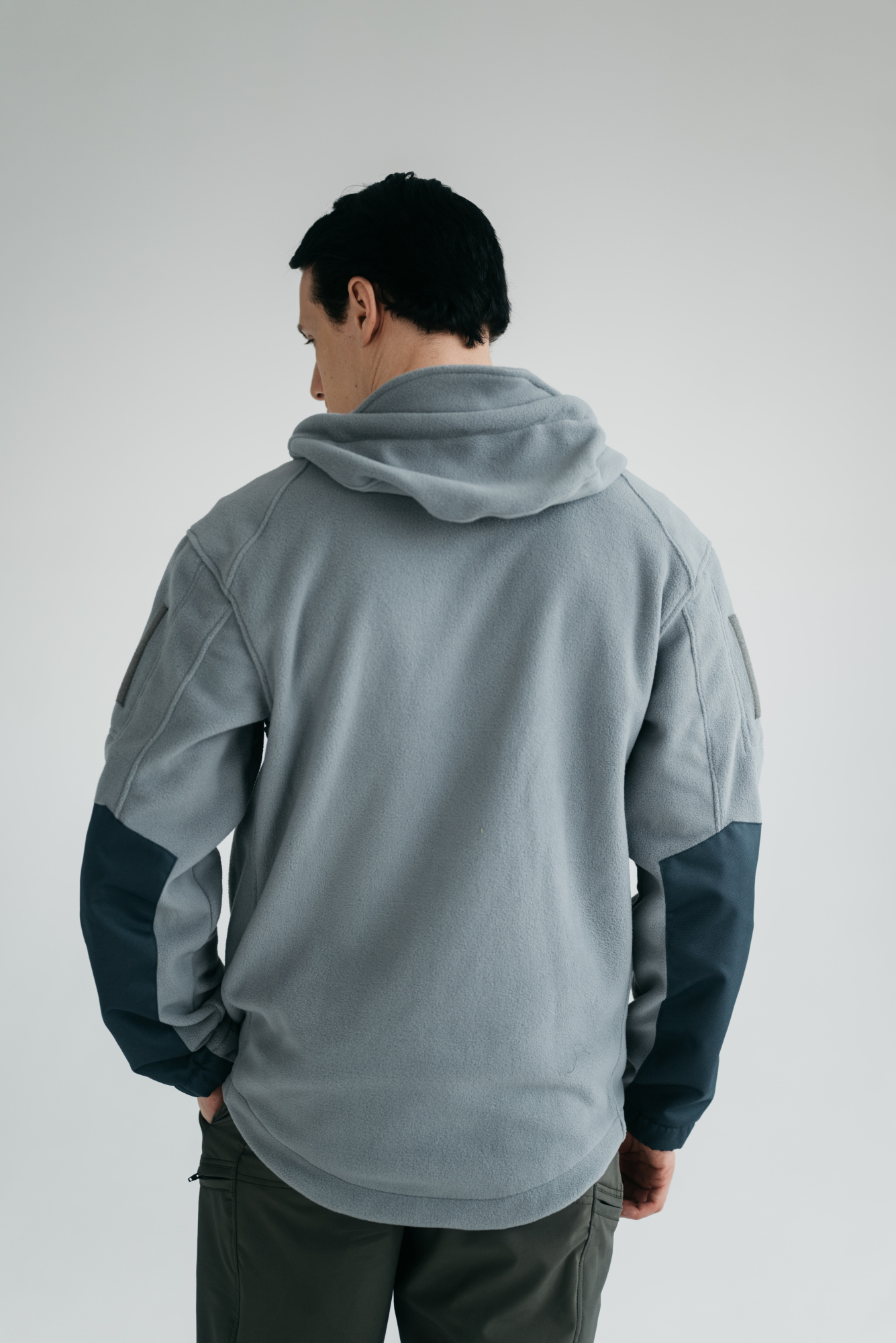 Флис BLLT Хантер c капюшоном (М, серый)