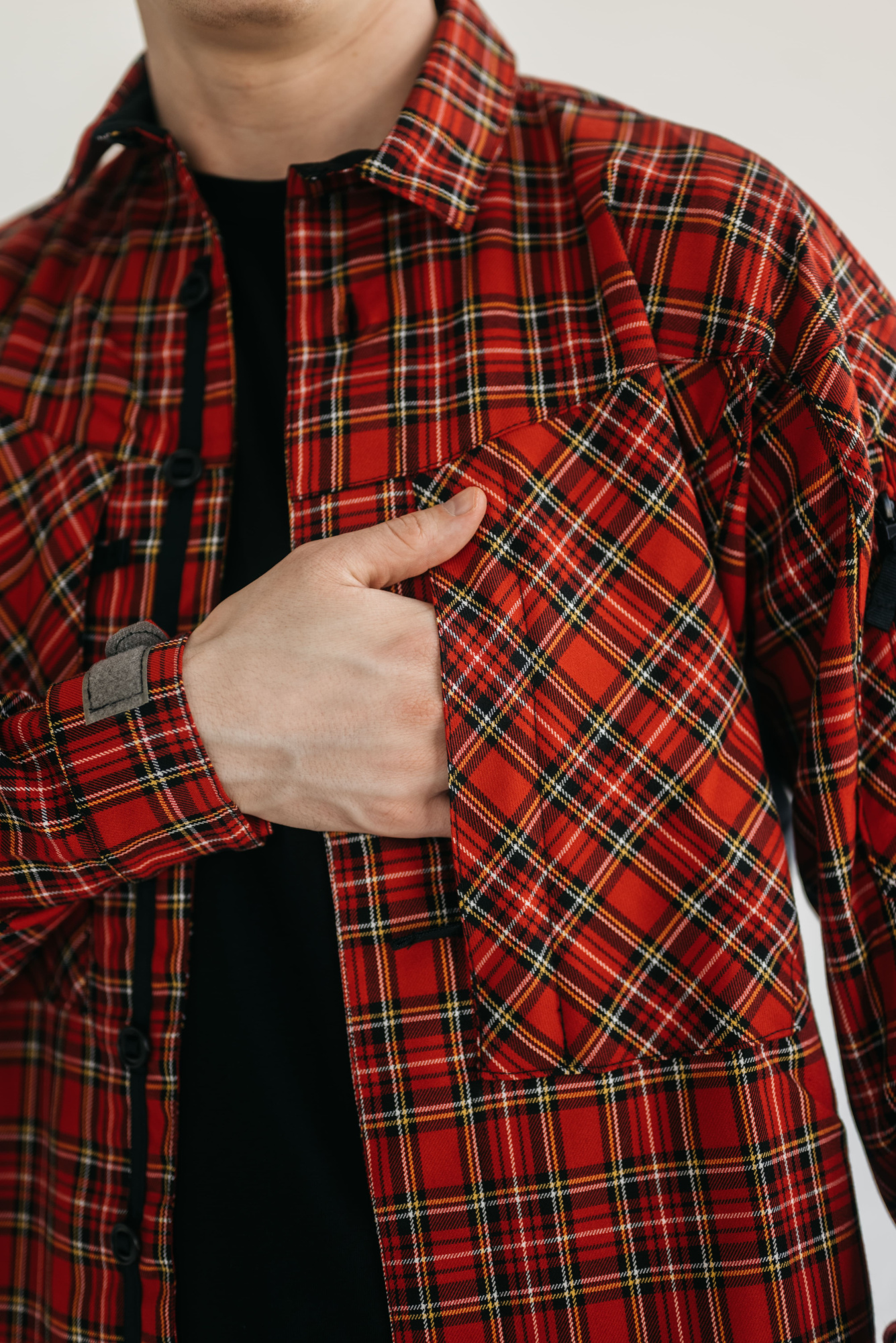 Рубашка BLLT Хайлендер (XL, красная клетка)