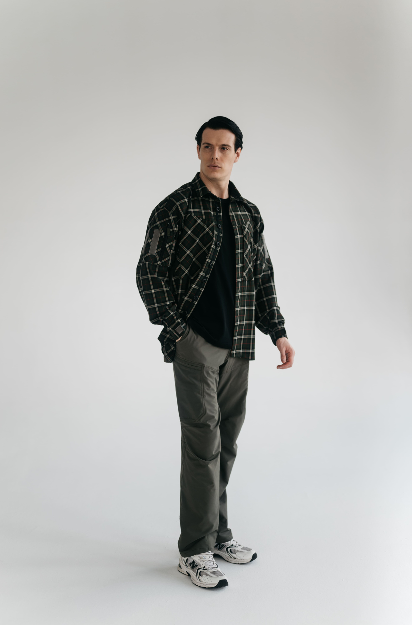 Рубашка BLLT Хайлендер (S, зелено-красная клетка)