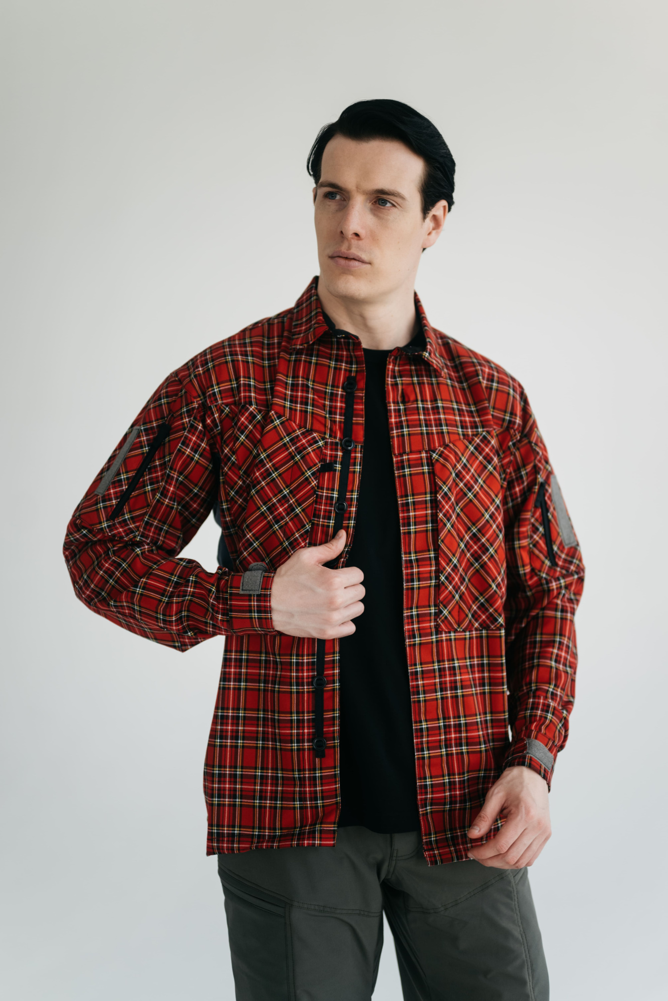 Рубашка BLLT Хайлендер (XL, красная клетка)