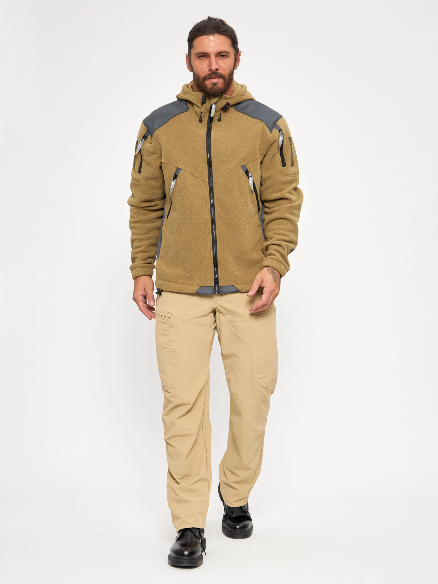 Флис BLLT Хантер c капюшоном (2ХL, хаки)