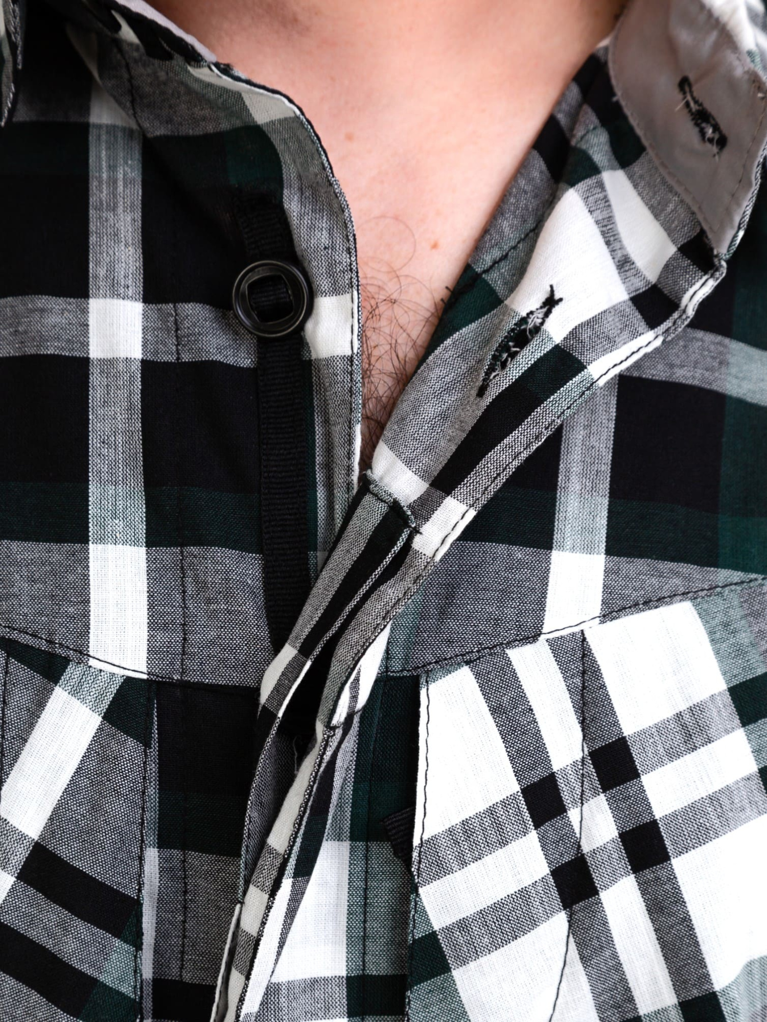 Рубашка BLLT Бенгази с коротким рукавом  (5ХL, зеленая клетка)