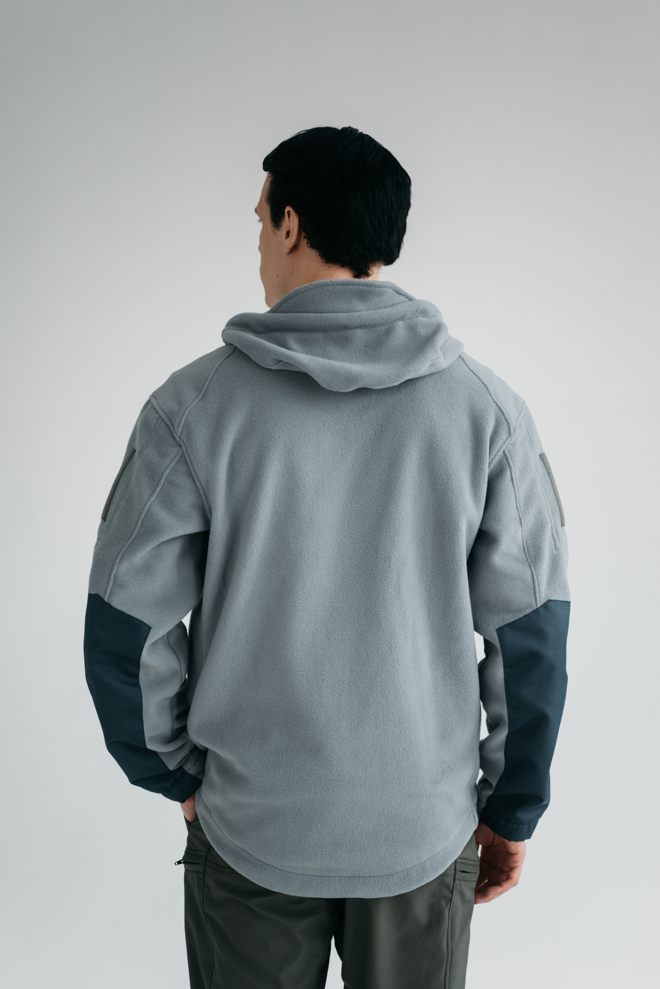 Флис BLLT Хантер c капюшоном (М, серый)