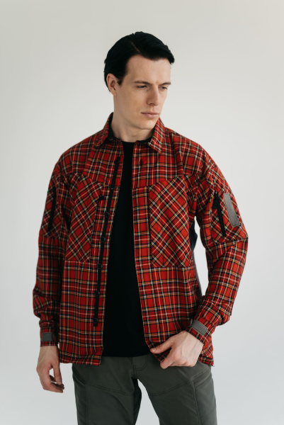 Рубашка BLLT Хайлендер (4XL, красная клетка)