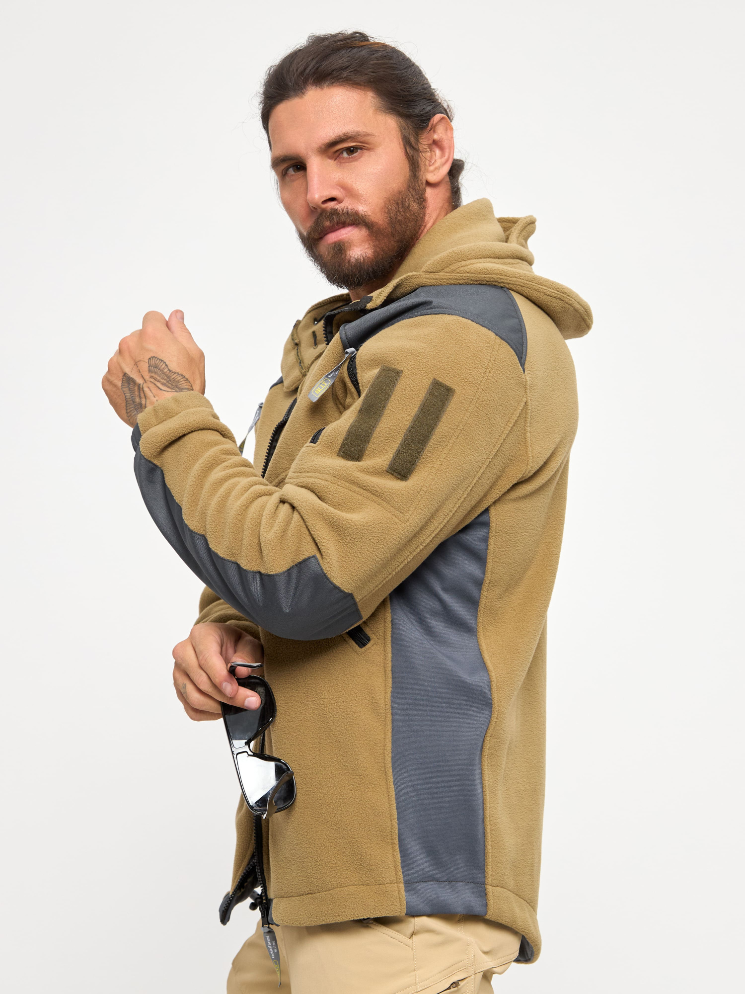 Флис BLLT Хантер c капюшоном (2ХL, хаки)