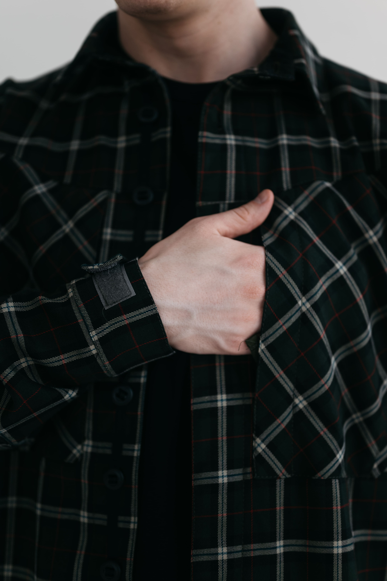 Рубашка BLLT Хайлендер (S, зелено-красная клетка)