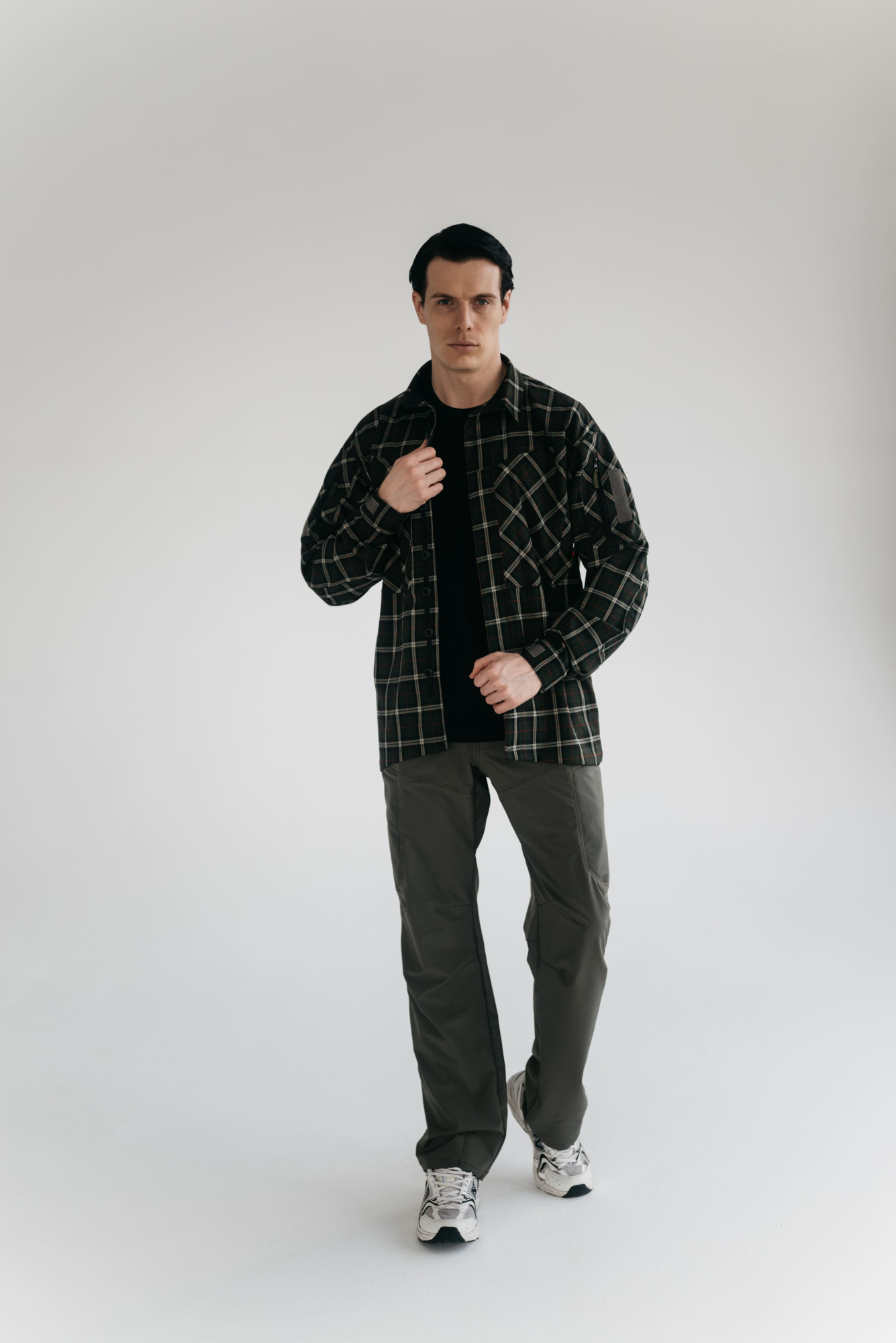 Рубашка BLLT Хайлендер (S, зелено-красная клетка)